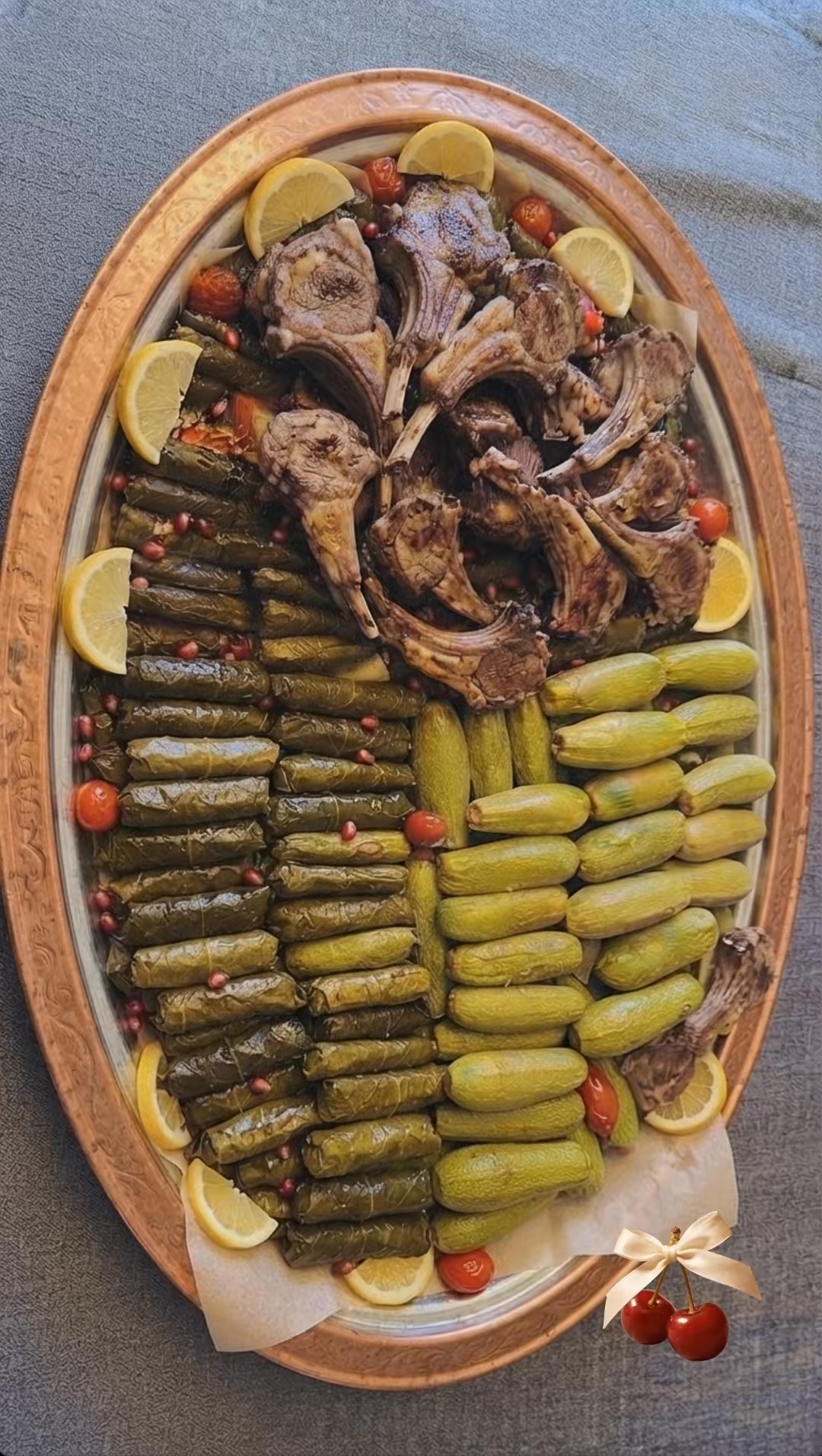 Stuffed Grape leaves And Squash