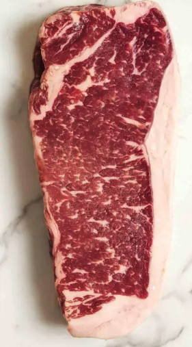 Halal Organic, Grass-fed and Grass-finished New York Strip Steak