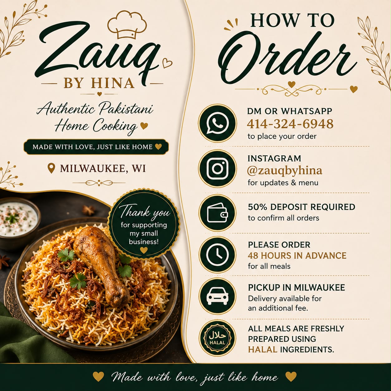 Zauq By Hina — Korma